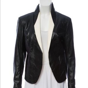 Black Theyskens' Theory leather jacket